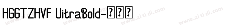 HGGTZHVF UitraBold字体转换